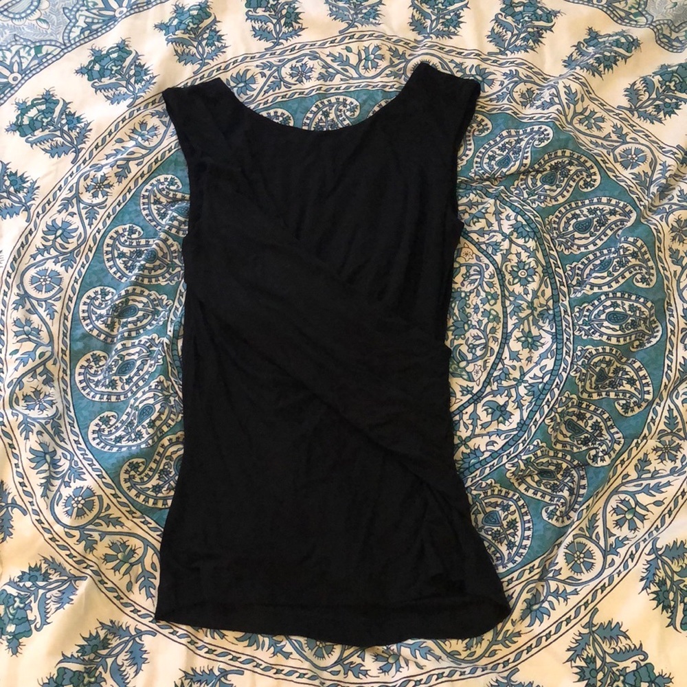 Free people faux wrap front top